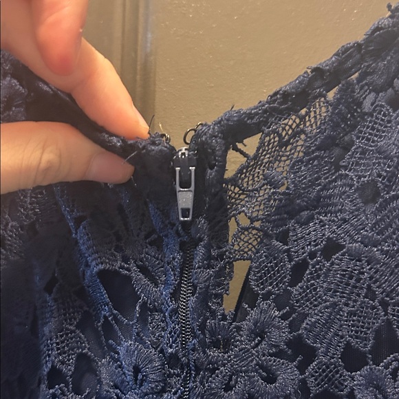 City Studio Navy Blue Prom Dress - Picture 5 of 7